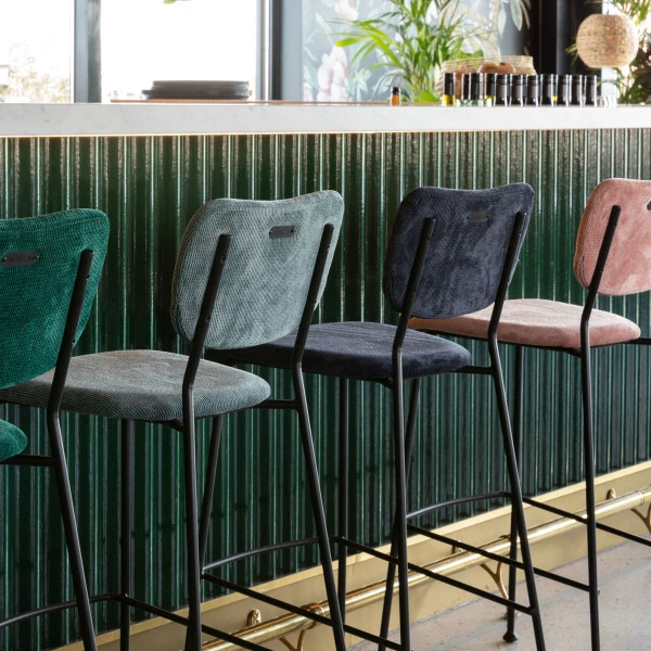 Zuiver Hoge Barkruk Stof - Afbeelding 3