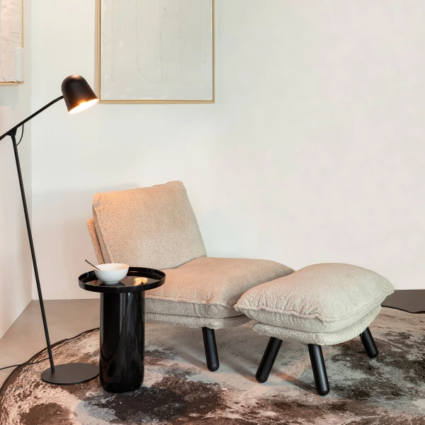 Zuiver Zachte Voetenbank Van Teddy Stof - Afbeelding 8