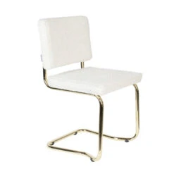 Zuiver Retro Design Stoel Messing