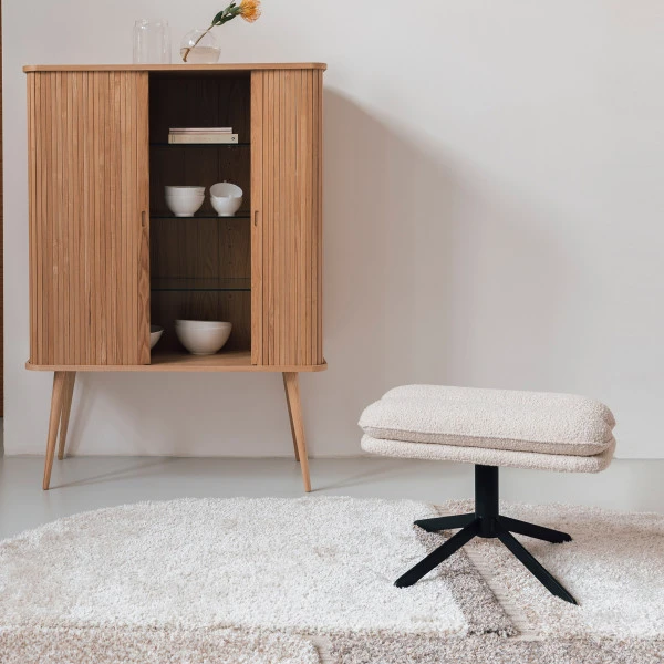 Zuiver Moderne Boucle Hocker - Afbeelding 4